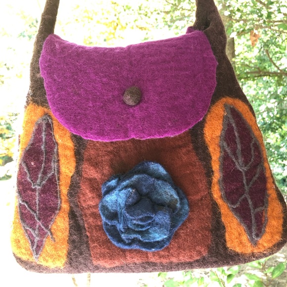 Rising Tide Handbags - Unique wool felt purse